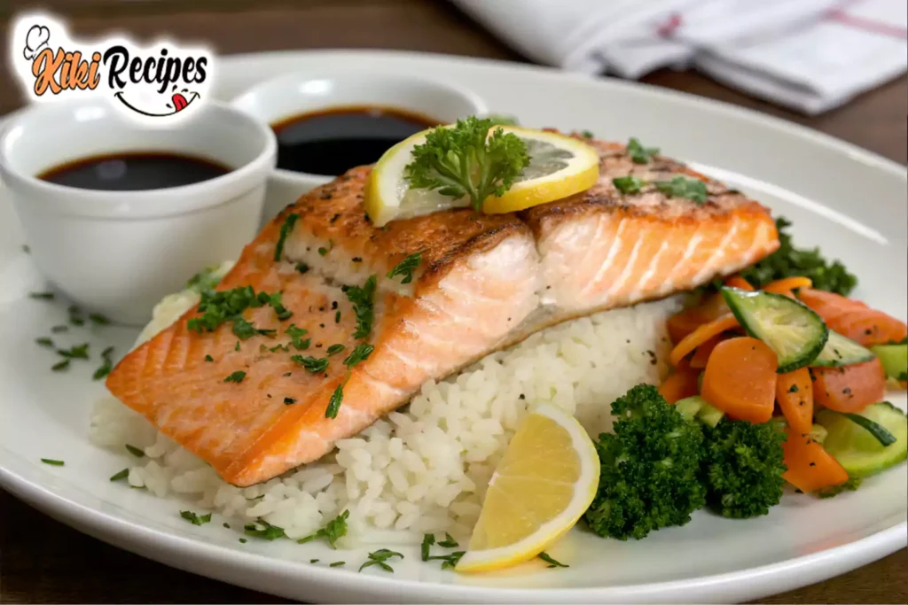 Salmon and rice recipe