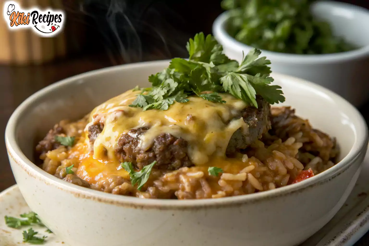 Cheesy hamburger and rice slow cooker recipe