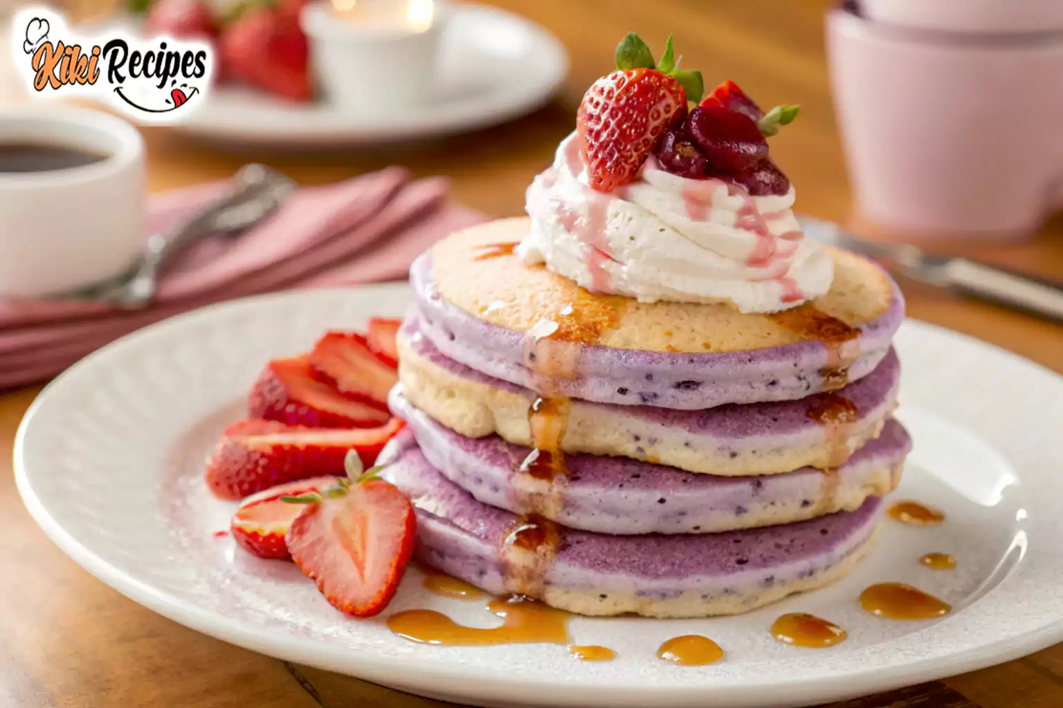 Taro-flavored pancake recipe