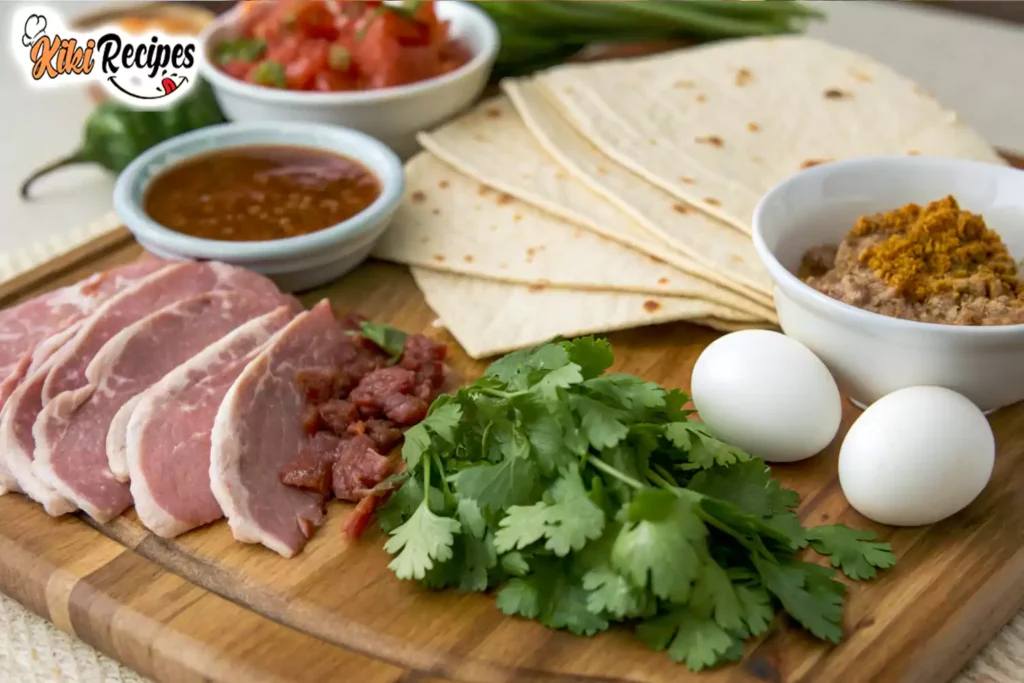 Carnitas breakfast recipe with eggs