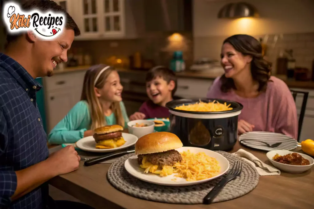 Cheesy Hamburger and Rice Slow Cooker Recipe