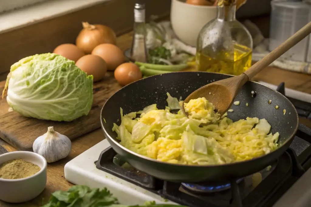 Cabbage and Egg Recipe