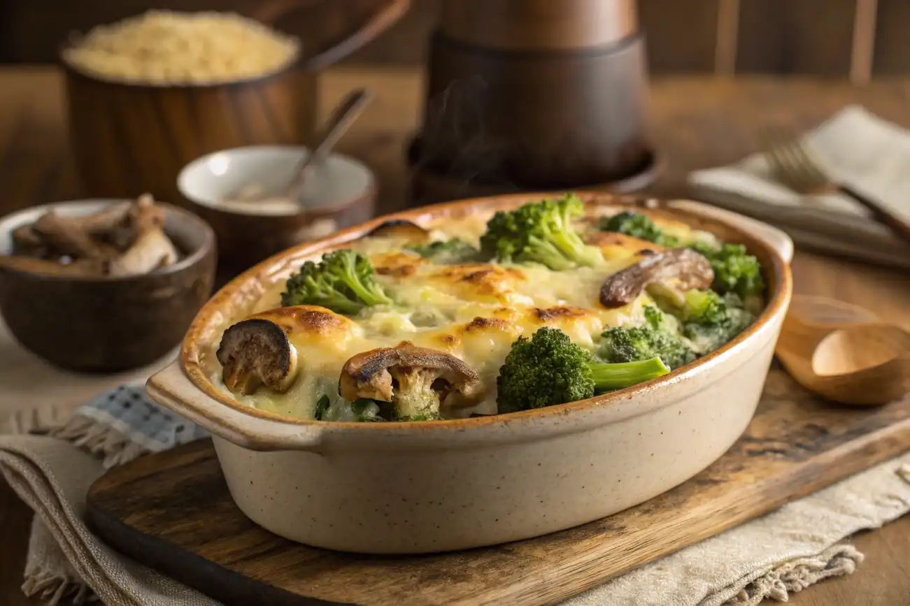 Broccoli and mushroom recipe